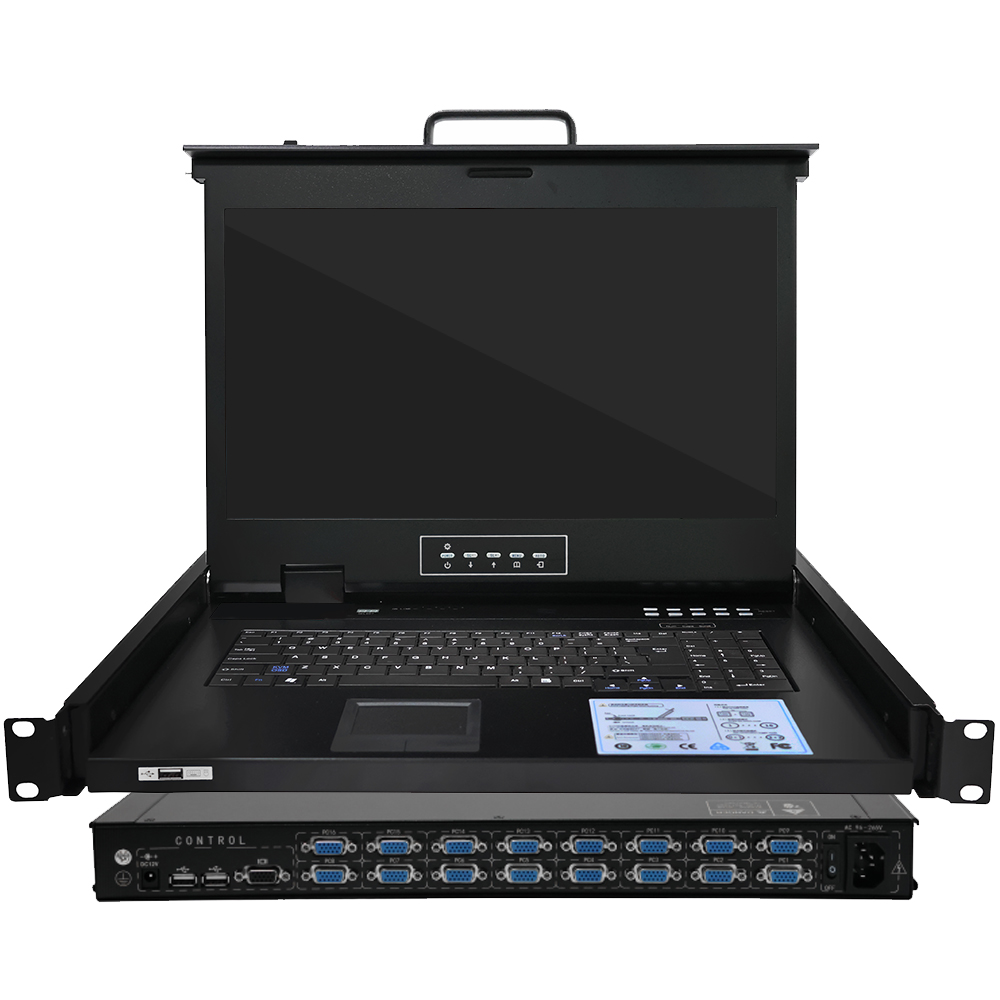 17.3寸16口VGA LED KVM切换器