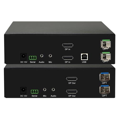 双路 DP KVM 高清视频光纤延长器